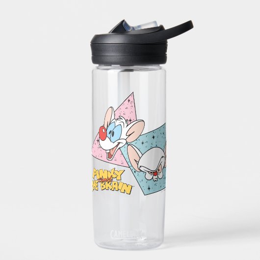 Pinky en Brain | Retro-tekenafbeeldingen Waterfles (Links)