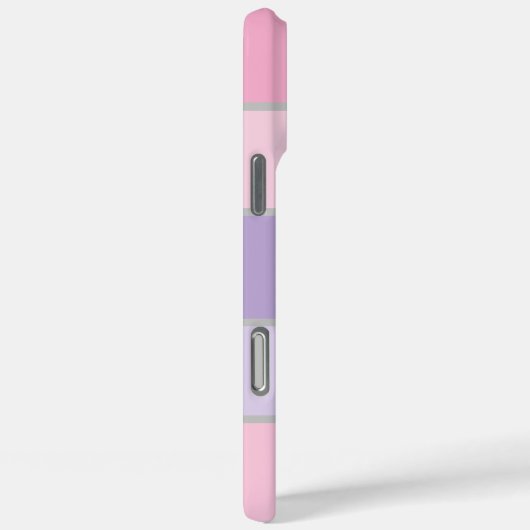 Pinky en paarse pastel iPhone / iPad case (Achterkant / Rechts)