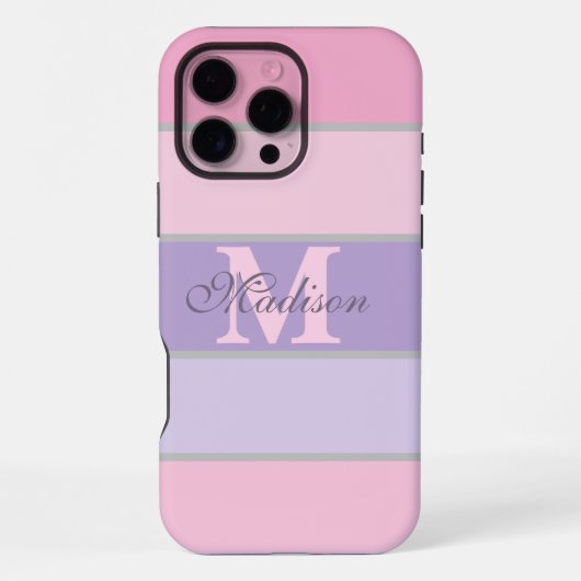 Pinky en paarse pastel iPhone / iPad case Hoesje (Achterkant)