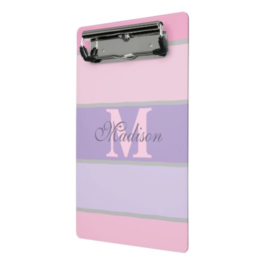 Pinky en paarse pastel iPhone / iPad case Mini Klembord (Angled2)