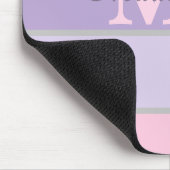 Pinky en paarse pastel iPhone / iPad case Muismat (Hoek)