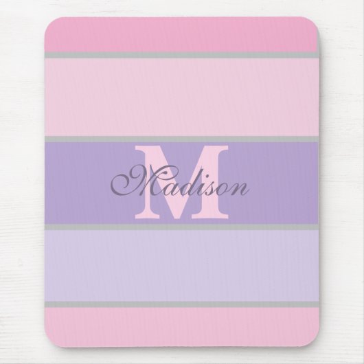 Pinky en paarse pastel iPhone / iPad case Muismat (Voorkant)