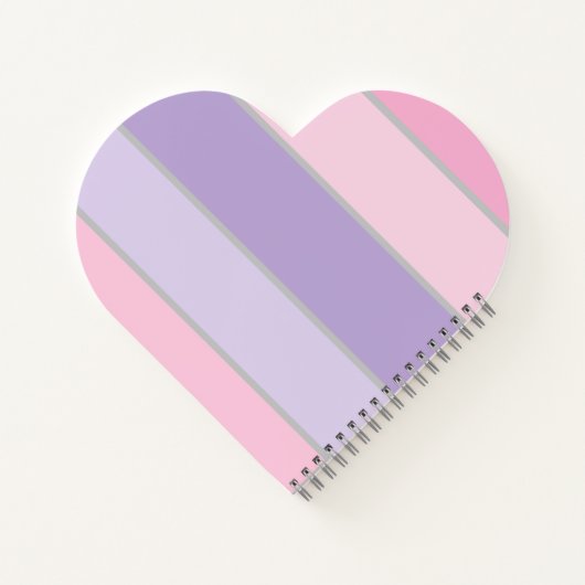 Pinky en paarse pastel iPhone / iPad case Notitieboek (Achterkant)