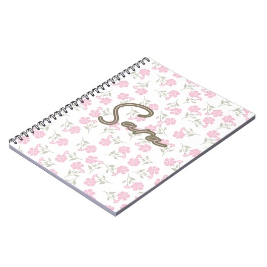 Pinky floral AOP Notitieboek (Linkerzijde)