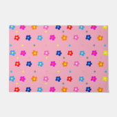 Pinky Flower Power Deurmat (Voorkant)