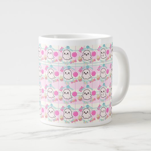 Pinky Ghost Mug Grote Koffiekop (Voorkant rechts)