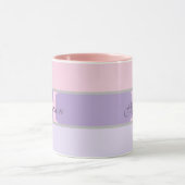 Pinky Girly Pastel gepersonaliseerd Mok (Midden)