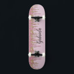 Pinky Glitter Skateboard<br><div class="desc">Pas dit aangepaste roze faux glitter skateboard-dek eenvoudig aan. Een geweldig cadeau voor elke meisjesspeler. NIET-WERKELIJKE GLITTER</div>