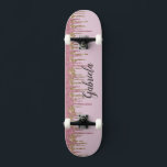 Pinky Glitter Skateboard<br><div class="desc">Pas dit aangepaste roze faux glitter skateboard-dek eenvoudig aan. Een geweldig cadeau voor elke meisjesspeler. NIET-WERKELIJKE GLITTER</div>