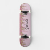 Pinky Glitter Skateboard (Voorkant)