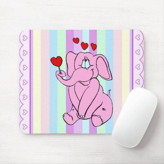 Pinky Love Mousepad Muismat (Met muis)