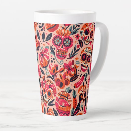 Pinky Mexican Art Mug Latte Mok (Rechterhoek)