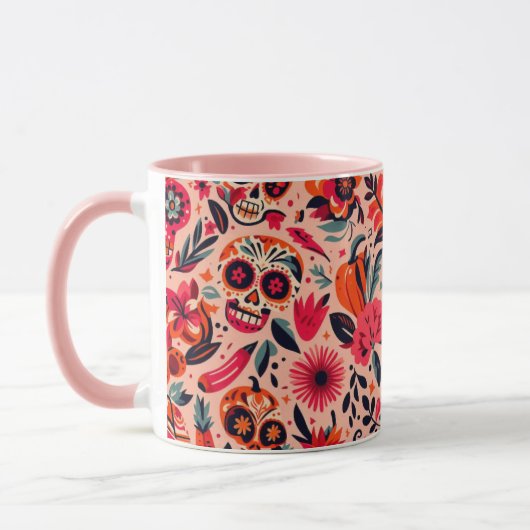 Pinky Mexican Art Mug Mok (Links)