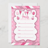 Pinky Party nodigt haar uit om met de hand te schr Kaart (Voorkant)