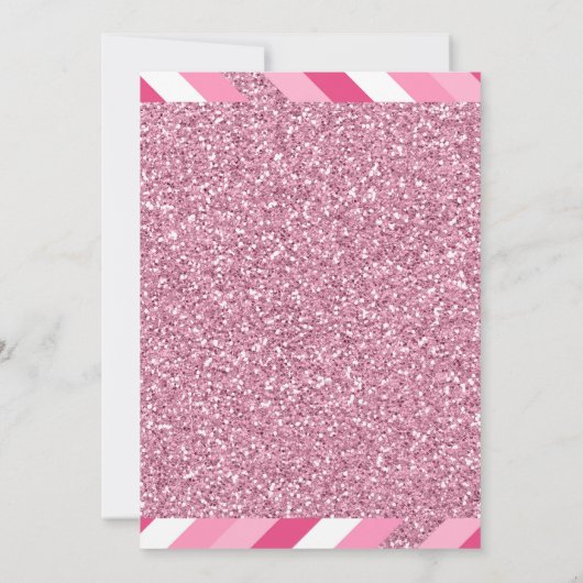 Pinky Party nodigt haar uit om met de hand te schr Kaart (Achterkant)