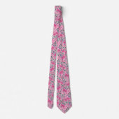 Pinky Pink Flower Power Stropdas (Achterkant)