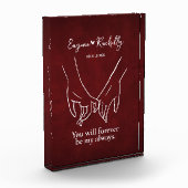 Pinky Promise Couple's Names Romantisch Fotoblok (Links)