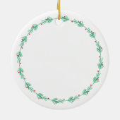 Pinky Promise eerste kerst getrouwd Keramisch Ornament (Achterkant)