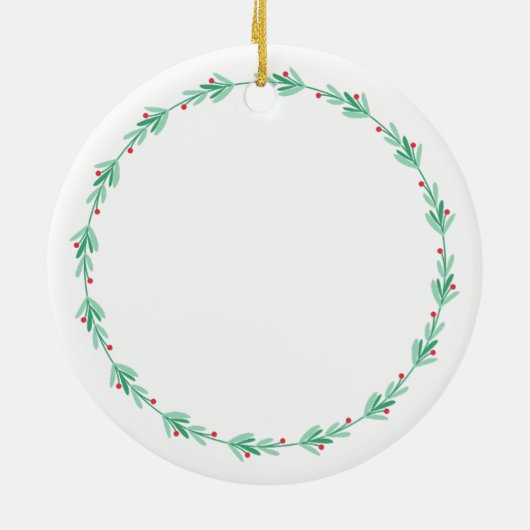 Pinky Promise eerste kerst getrouwd Keramisch Ornament (Achterkant)