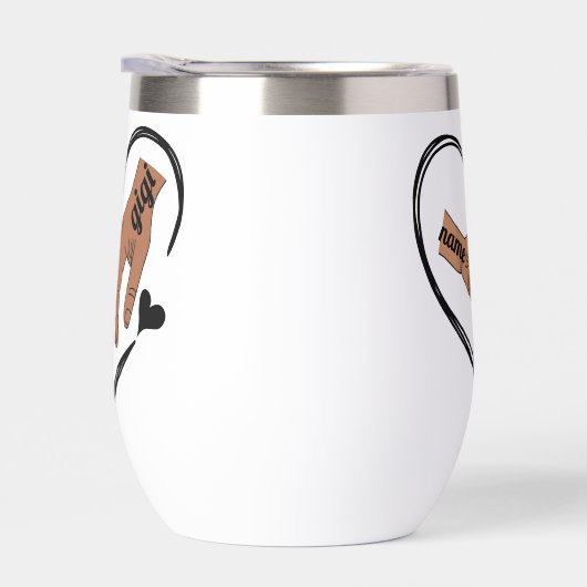 Pinky Promise – Gepersonaliseerd Tumbler-ontwerp (Rechts)
