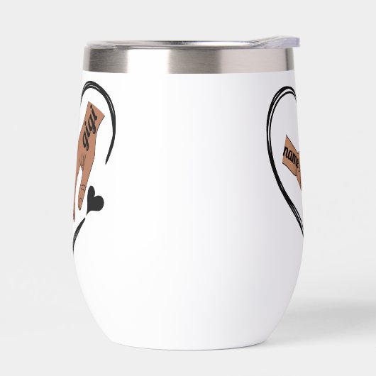 Pinky Promise – Gepersonaliseerd Tumbler-ontwerp (Links)