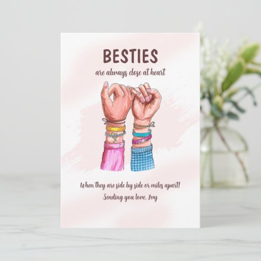 Pinky Promise Kaart (Staand voorkant)