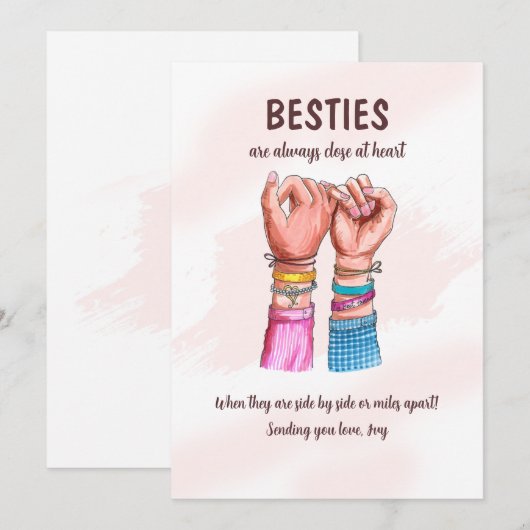 Pinky Promise Kaart (Voorkant / Achterkant)