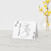 Pinky Promise Kaart (Gele Bloem)