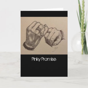 Pinky Promise-Kaart Feestdagen Kaart