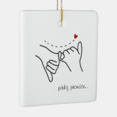 Pinky Promise Keramisch Ornament (Rechts)