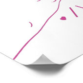 Pinky Promise met hart Poster (Hoek)