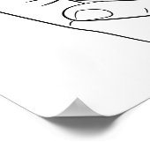 Pinky Promise Minimale Lijn Kunst Cute Simple Tren Poster (Hoek)