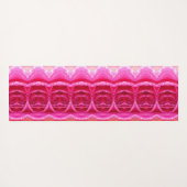 Pinky Rosey Ikat 2 Yogamat (Achterkant (horizontaal))