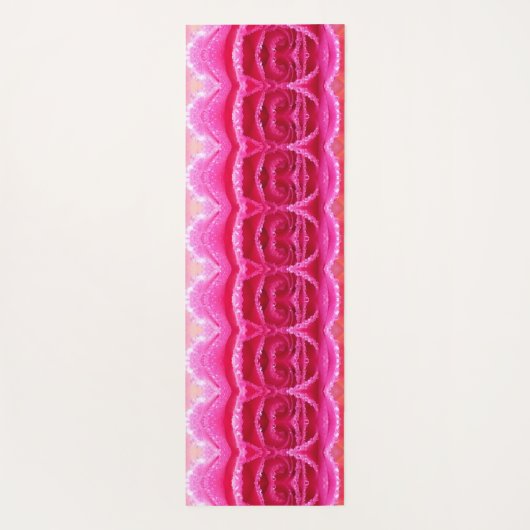 Pinky Rosey Ikat 2 Yogamat (Achterkant)