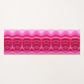 Pinky Rosey Ikat 2 Yogamat (Voorkant (horizontaal))