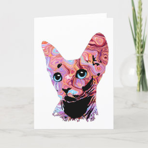 Pinky Sphynx Cat 683 Bedankkaart