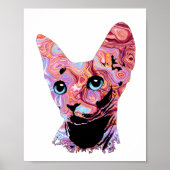 Pinky Sphynx Cat 683 Poster (Voorkant)
