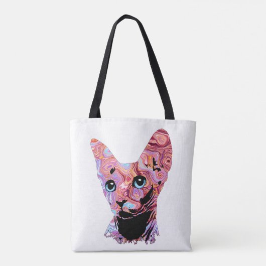 Pinky Sphynx Cat 683 Tote Bag (Achterkant)