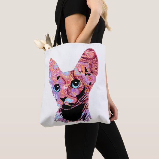 Pinky Sphynx Cat 683 Tote Bag (Dichtbij)