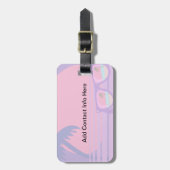 Pinky Sunset en Shades Label Bagagelabel (Voorkant verticaal)