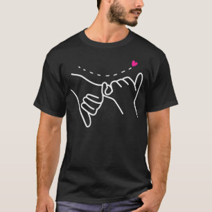 Pinky Swear Friendship Eid Heart BFF Friends  T-shirt