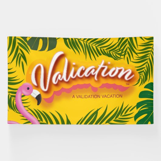 Pinky Validatie Vakantie Groot Spandoek (Horizontaal)