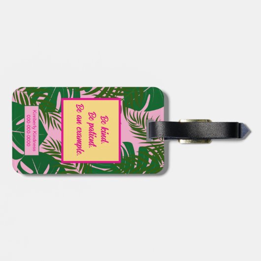 Pinky Validation Vacation Bagagelabel (Achterkant horizontaal)