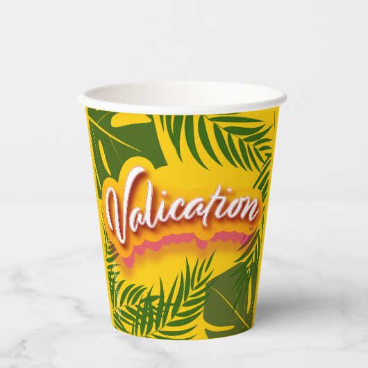 Pinky Validation Vacation Papieren Bekers (Voorkant)