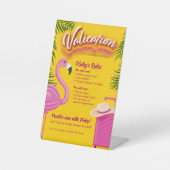 Pinky Validation Vacation Reclamebord Met Voetstuk (Voorkant)