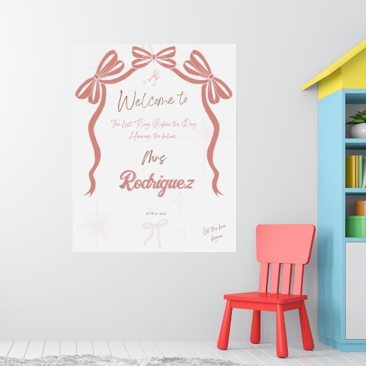 Pinky Vrijgezellenfeest Welkom Poster (Kinderkamer 1)