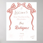 Pinky Vrijgezellenfeest Welkom Poster (Voorkant)