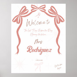 Pinky Vrijgezellenfeest Welkom Poster