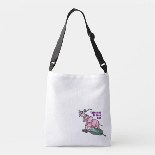 Pinky Wins van TKO Crossbody Tas (Achterkant)