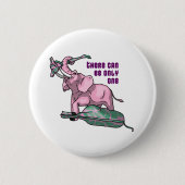 Pinky Wins van TKO Ronde Button 5,7 Cm (Voorkant)